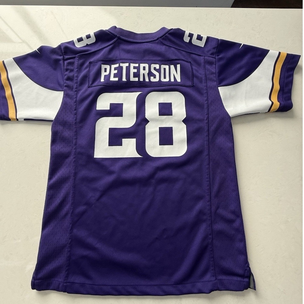 Nike Adrian Peterson Youth Large 14/16 Minnesota Vikings Jersey 28 NFL - Picture 2 of 8